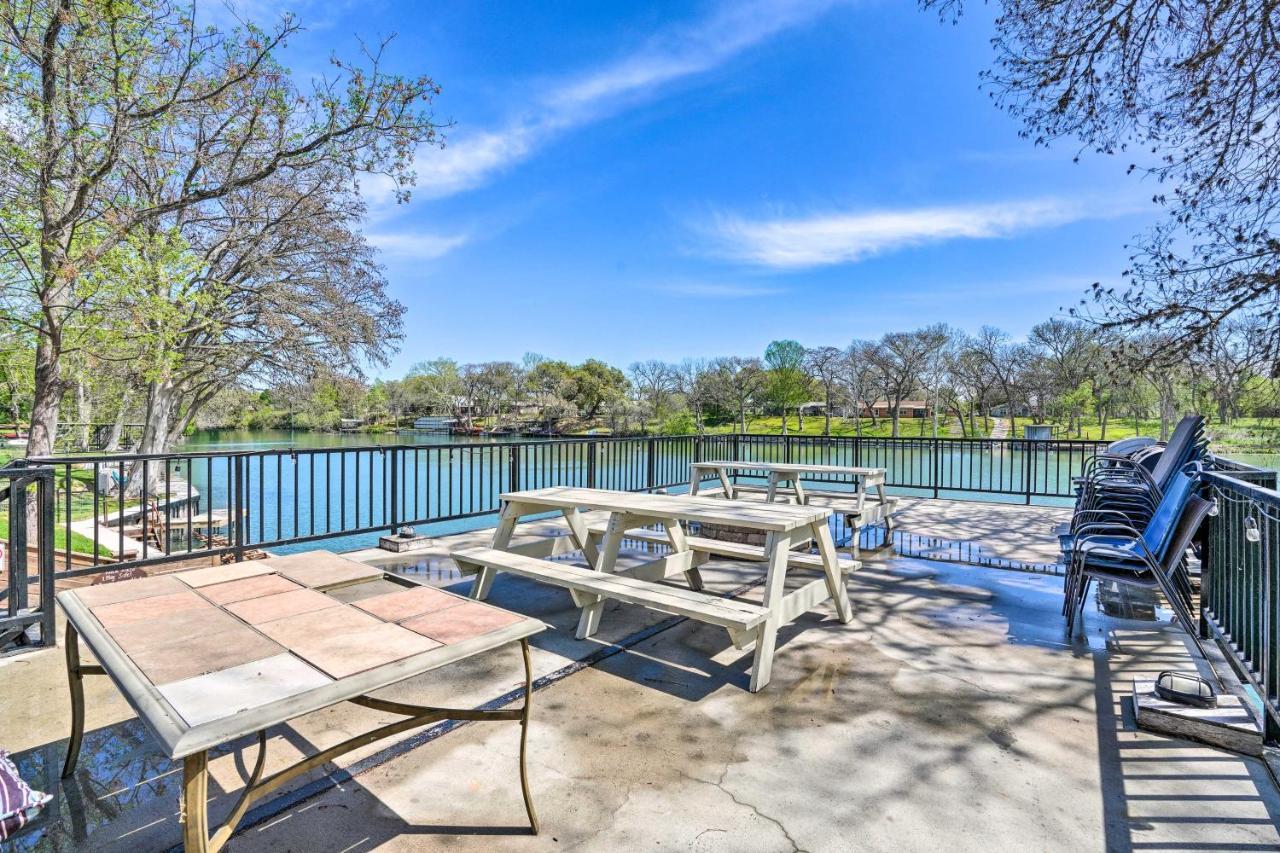 Waterfront Guadalupe River Lodge Home With Dock! Seguin Exterior photo