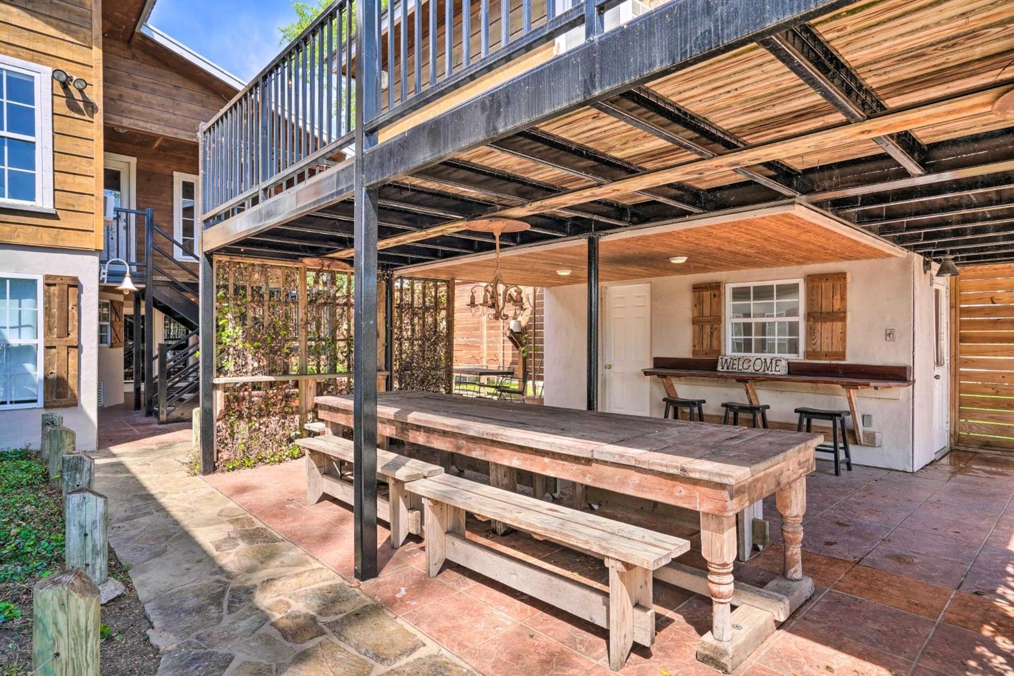 Waterfront Guadalupe River Lodge Home With Dock! Seguin Exterior photo